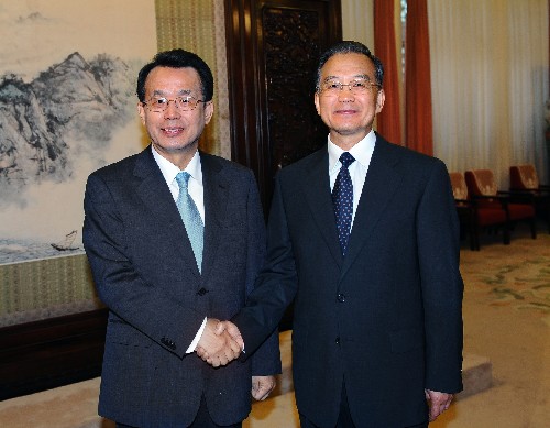 9月7日,中国江南平台入口
总理温家宝在中南海紫光阁会见韩国总理韩升洙。温家宝对韩升洙前来出席北京残奥会开幕式表示欢迎。新华社记者 李涛 摄